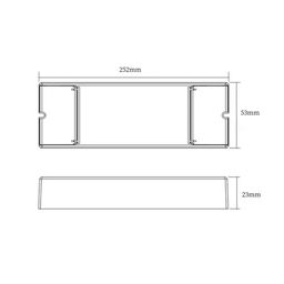 LED lentlər üçün ultra nazik qidalanma bloku, metal korpusda, IP67, 100W, 12V, XTW-100-12
