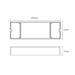 LED lentlər üçün ultra nazik qidalanma bloku, metal korpusda, IP67, 200W, 24V, XTW-200-24