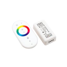 RF RGB kontroller və sensorlu pult, ağ korpus