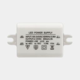 Kompakt LED drayver 100–240 V, çıxış 300 mA