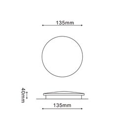 Divar lampası GW CIRCUS qara, 3000K, 6 Vt, GW-8663S-6-BL-WW