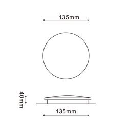 Divar işıqlandırıcısı GW CIRCUS ağ, 4000K, 6 Vt, GW-8663S-6-WH-NW