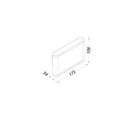 Divar lampası GW BRAVO ağ, 4000K, GW-6080L-12-WH-NW