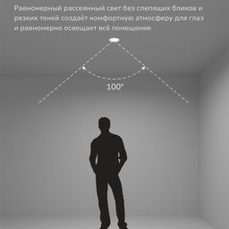Dəyişən parlaqlıqla LED tavan daxili quraşdırılan işıqlandırıcı, WL-BQ seriyası, Ağ, 20Вт, IP44, İsti ağ (3000К), BQ009120-WH-WW