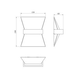Divar lampası GW FRONT, GW-1050-7-WH-WW