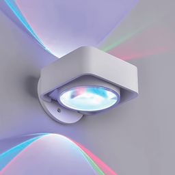 GW ağ divar lampası, RGB arxa işıqlandırma, bucaq altında görünüş