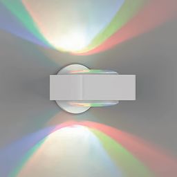 GW divar lampası, ağ korpus, RGB işıq effekti
