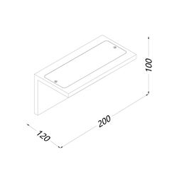 Divar lampası GW SKY ağ, GW-6817-12-WH-WW