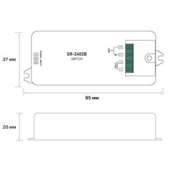 Sensorlu açar "dairəvi ucluq" Metal Touch, 12-36 V, SR-2402B