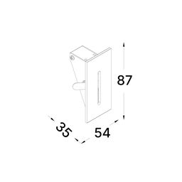 Divar işıqlandırıcısı GW, GW-L615-3-WH-WW