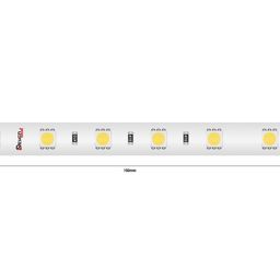 LED lent LUX, 5050, 60 LED/m, 14,4 Vt/m, 24V, IP65, İsti ağ (2700K), DSG560-24-WW-65