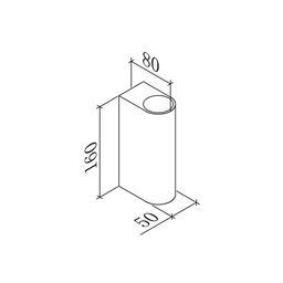 Divar lampası JY FLAME ağ, LW-A0149A-WH-WW