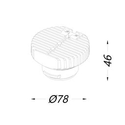 COMBO seriyalı işıqlandırıcılar üçün modul, 60° yayılma bucağı, 12 Vt, Neytral ağ (4000K), COMBO-BASE1-60-12-NW