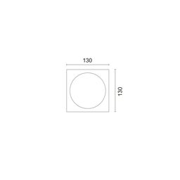 COMBO seriyası üçün 1-li kvadrat çərçivə, ağ, COMBO-1S1-WH