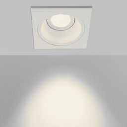 COMBO daxilə quraşdırılan kvadrat çərçivə, aşağıdan görünüş, ağ