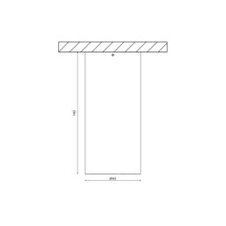 VILLY işıqlandırıcısının çertyoju: ölçülər 143 mm × 65 mm