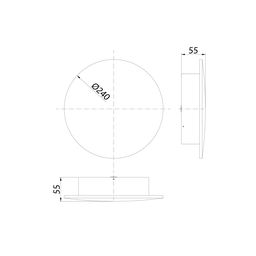 Divar lampası GW CIRCUS ağ, 3000K, 12 Vt, GW-8663S-12-WH-WW