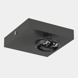 MINI VILLY işıqlar üçün dəyişdirilə bilən M11 bərkidici, divar üçün fırlanan səthüstü montaj, rəng Qara, MINI-VL-M11-BL