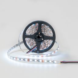 5050 RGB+isti ağ LED lentinin rulonu, ağ işıq saçması
