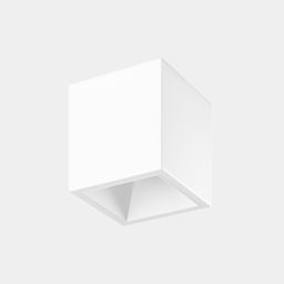 Ağ rəngli kvadrat LED üstmontaj plafon, aşağıdan görünüş
