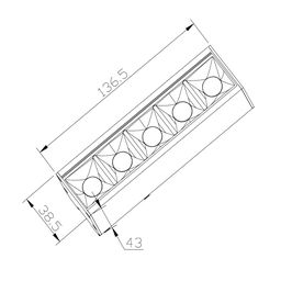 SY qara işıqlandırıcı, 10 Vt, isti işıq, 3000K, SY-601221-BL-10-WW