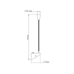 Divar lampası WL BED ağ, 3000K, BQ004103-A-3-DIM-WH-WW