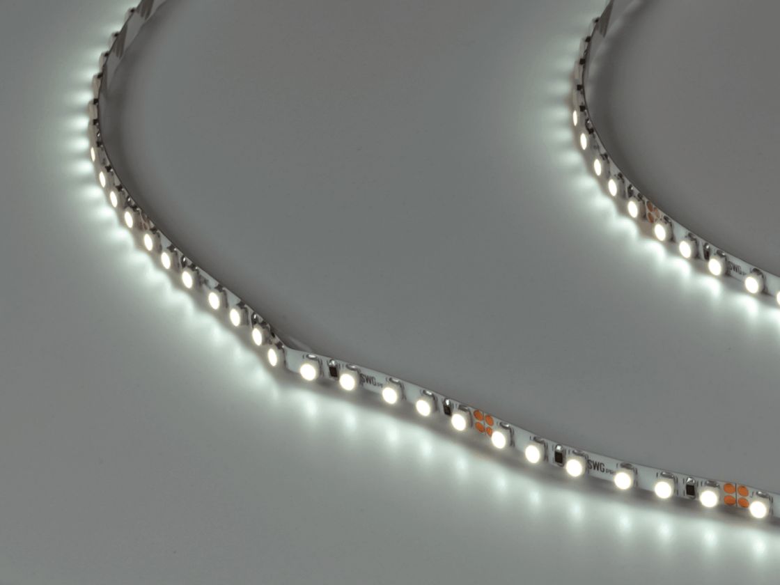 SWG PRO 3528 LED lent, 120 LED/m, 9,6 Vt/m, 24V, IP20, Rəng: Soyuq ağ, SWG3PT120-24-9.6-W