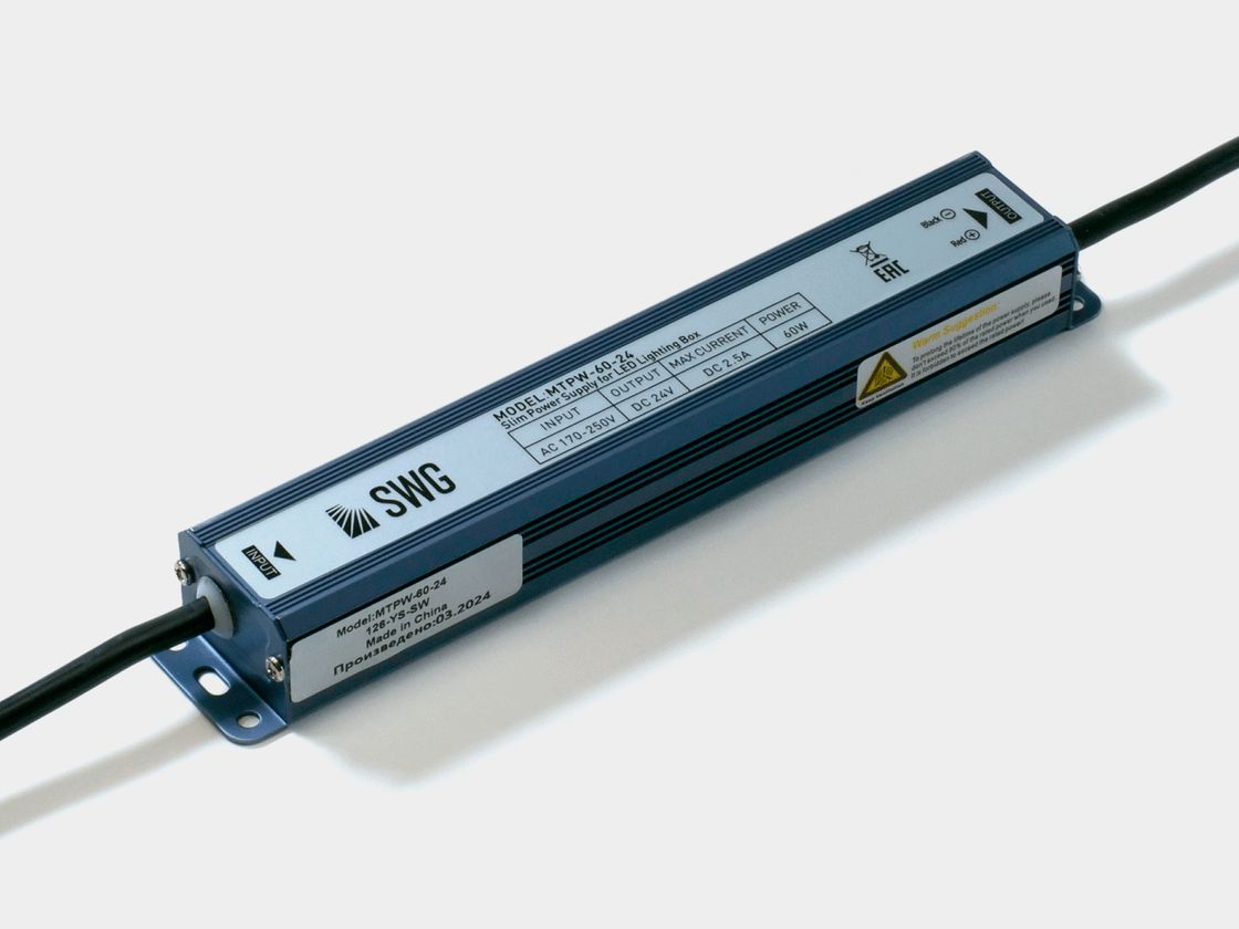 SWG hermetik qida bloku 24 V 60 W