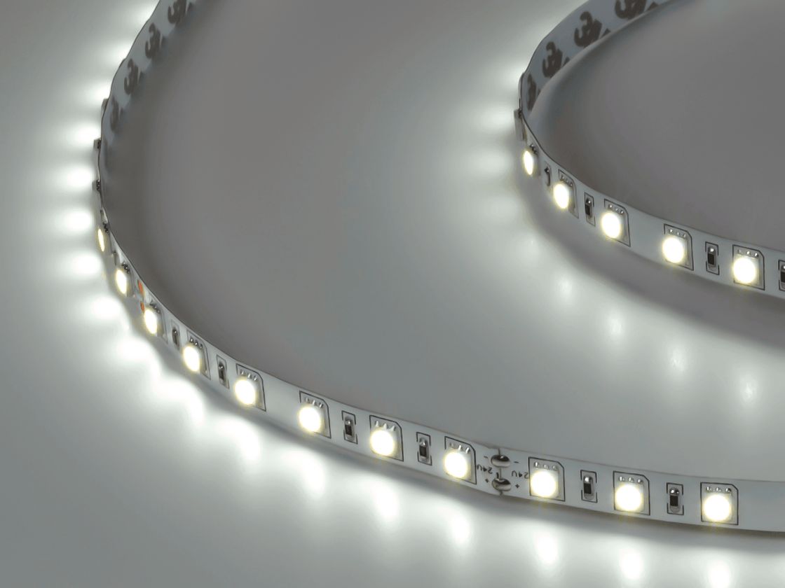 LED lent 5050, 60 LED/m, 14,4 Vt/m, 24V, IP20, Rəng: Soyuq ağ, SWG560-24-14.4-W-М