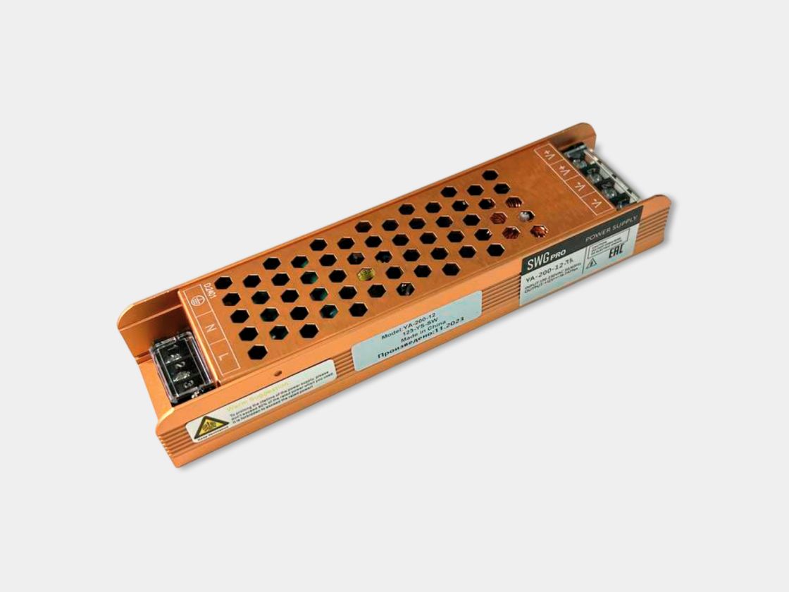 Perforasiyalı korpuslu açıq tip SWG PRO YA-200-12-TR enerji təchizatı bloku