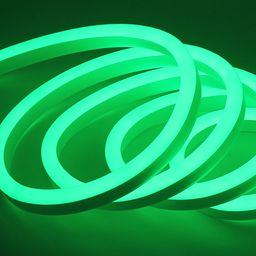 Neon lent 220V IP65 6Вт/м 120 LED/м SMD2835 15×25 mm Yaşıl NE-2180-220-6-G-65
