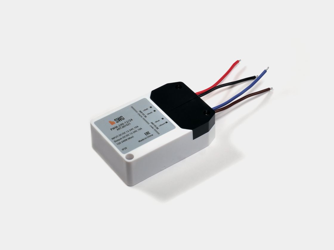 SWG PWM-240-12/24 PWM modulu, yuxarıdan görünüş