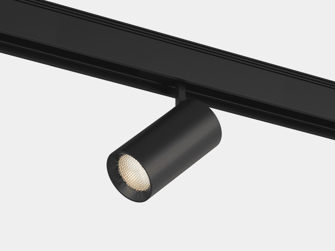 Aşağı gərginlikli SY trek üçün işıqlandırıcı, qara, 24 volt, SY-DIM-601202-BL-20-WW