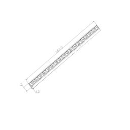 Aşağı gərginlikli SY trek üçün işıqlandırıcı, qara, 30 Vt, SY-DIM-601225-BL-30-NW