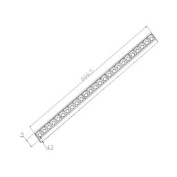 SY трək üçün işıqlandırıcı, qara, 30 Vt, 3000K, SY-DIM-601225-BL-30-WW