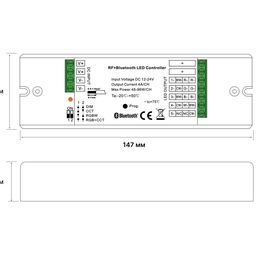 LED lent üçün EASYBUS kontrolleri 5-i 1-də (monoxrom, CCT, RGB/RGBW, RGB+CCT), 5x4A, ES-B-DC
