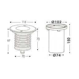 Landşaft üçün quraşdırılan yerüstü işıqlandırıcı, DL-2116R2-4-RGBWW-24