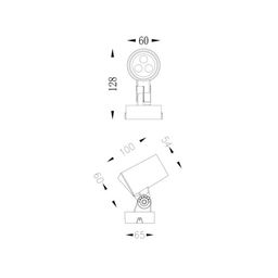 Landşaft üçün səthüstü işıqlandırıcı, DL-3060R1-4-RGBWW-24