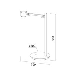 Masaüstü işıqlandırıcı JY T-036, T-0367-1A-FG-WW