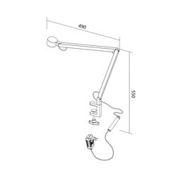 Divar lampası JY T-049, gümüş, T-0499B-SG-WW