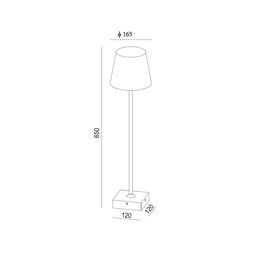 LED işıqlandırıcı, 7Вт, IP65, İsti (3000К), FL-1793-650-7-GR-WW