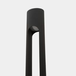 Tünd boz rəngli yerüstü küçə işıqlandırıcısı, ümumi görünüş