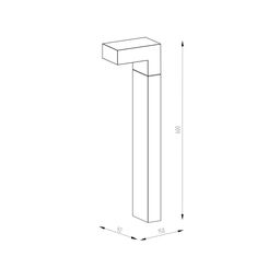 LED işıqlandırıcı, tünd boz, 6Вт, IP54, 3000К, FL-100311-6-GR-WW