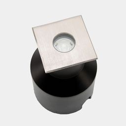 Torpağa quraşdırılan daxili işıqlandırma qurğusu, kvadrat çərçivə, yuxarıdan görünüş