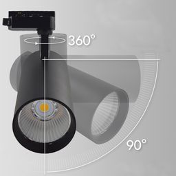 360° və 90° dönmə bucaqları olan trek spotunun hərəkət sxemi