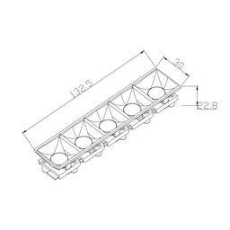 SY daxili reflektor modulu, 20W, Ağ, 3000K, SY-15D-601255