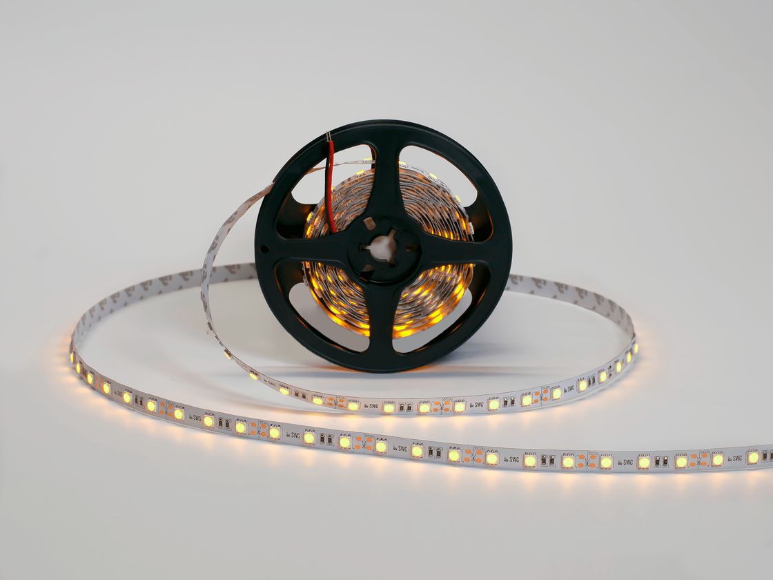 LED lent 5050, 60 LED/m, 14,4 Vt/m, 12V, IP20, Rəng: Sarı, SWG560-12-14.4-Y-M