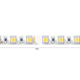 Kəsmə addımı göstərilən 24 V LED lent seqmentinin sxemi