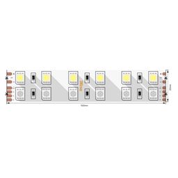 Kontakt meydançaları olan 5050 LED lent seqmentinin sxemi
