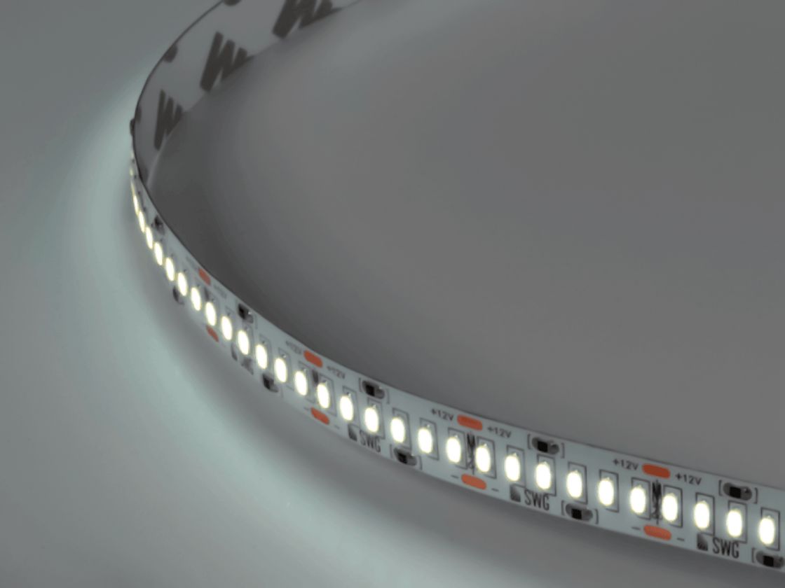 LED lent 3014, 240 LED/m, 24 Vt/m, 12V, IP20, Rəng: Soyuq ağ, SWG4240-12-24-W-M